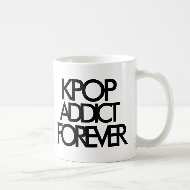 Mug Addict Kpop Forever | Cadeau du fan de musique (Droite)
