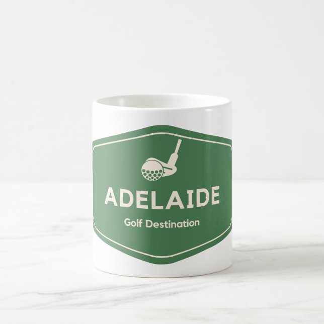 Mug Adélaïde Australie - Golf Course Destination Logo (Centre)