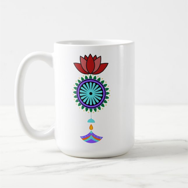 Mug Adeptes spirituels à fleurs de lotus (Gauche)