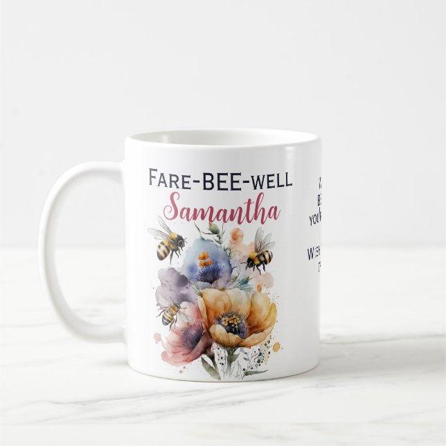Mug Adieu adieu quitter Floral Bee (Gauche)