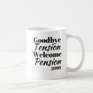 Mug Adieu Tension Bienvenue Retraite Cadeau