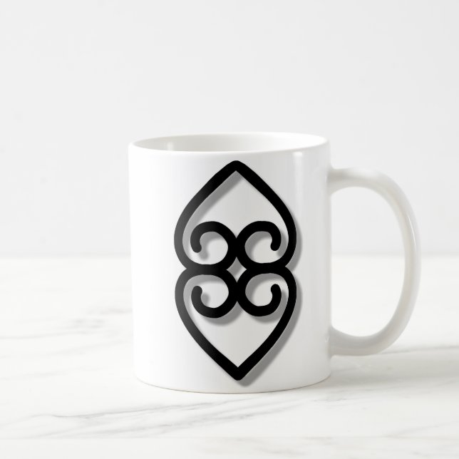 Mug Adinkra - earth-BW (Droite)
