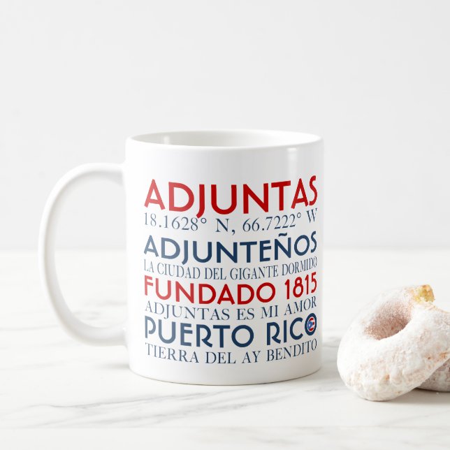 Mug Adjuntas, Porto Rico (Avec donut)