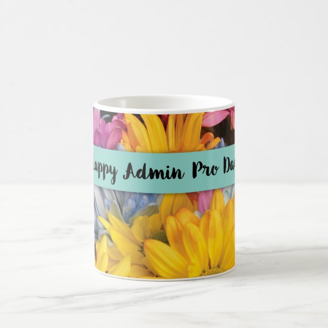 Mug Admin Pro Day Merci Gerbera Daisies (Centre)