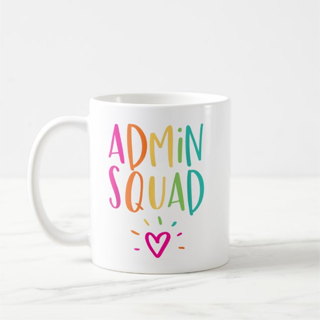 Mug Admin Squad Administrateur Appréciation School Adm (Gauche)