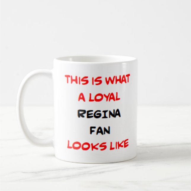 Mug admiratrice de Régina, fidèle (Gauche)