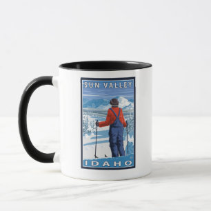 Mug Admirer de skieur - Sun Valley, Idaho