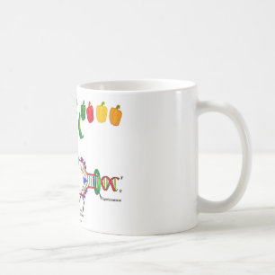 Mug ADN de végétarien (humour végétarien d'attitud
