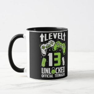 Mug Adolescent officiel 13e anniversaire niveau 13 dév
