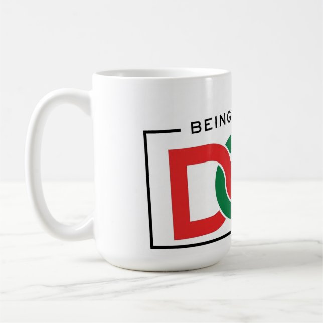 Mug ADOM "Être Noir C'est Génial" Tee à Encolure en V (Gauche)