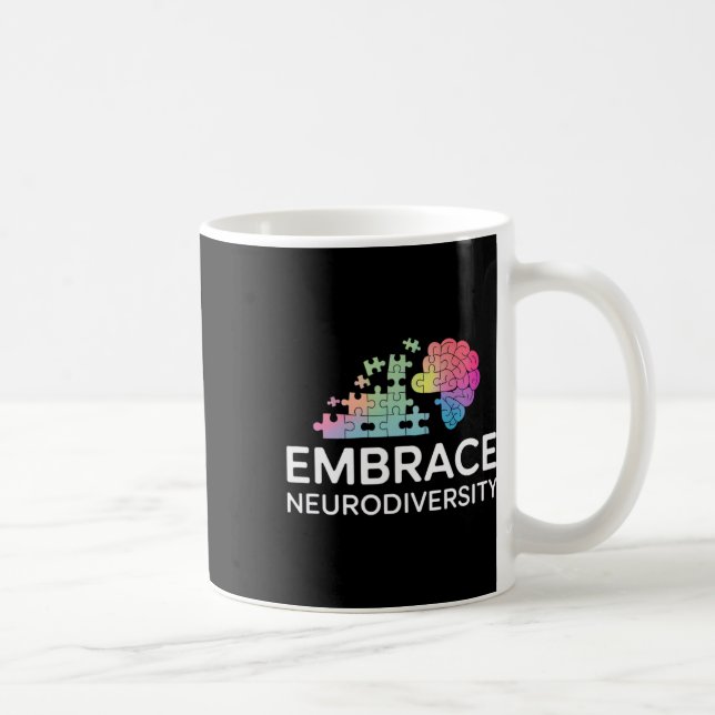 Mug Adopter la Neurodiversité Autisme Tdah Inclusion M (Droite)