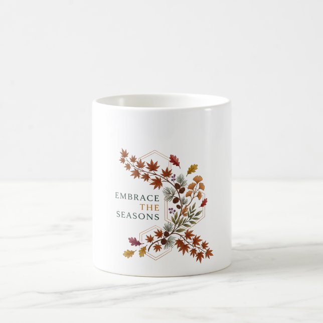 Mug Adopter les saisons Dynamique Branche botanique au (Centre)