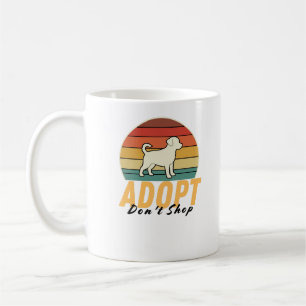 Mug Adopter Ne pas Acheter Chien - Secourir Aime Les A