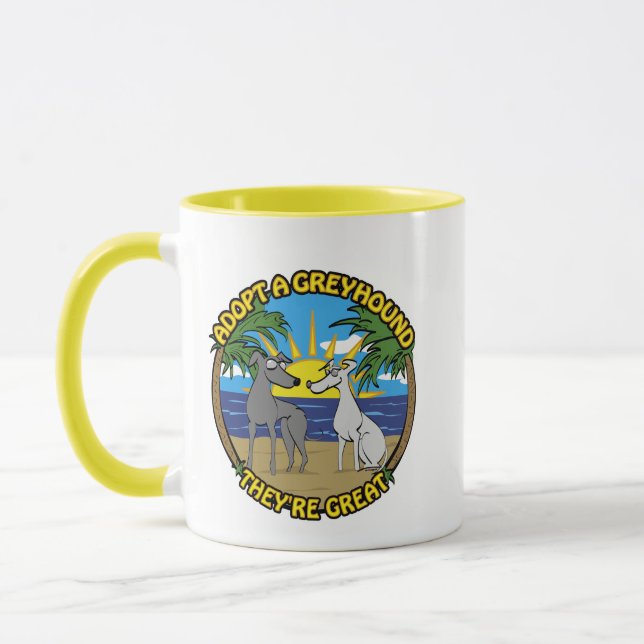 MUG ADOPTER UN GREYHOUND ILS SONT GRANDS (Gauche)