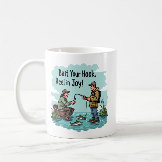 Mug Adoptez la joie de la pêche (Gauche)