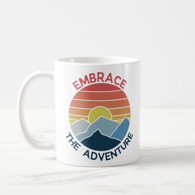 Mug Adoptez l'aventure montagne temps d'aventure (Gauche)
