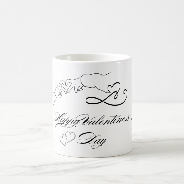 Mug Adorable à Thème de Coeur pour un Joyeux Saint (Centre)