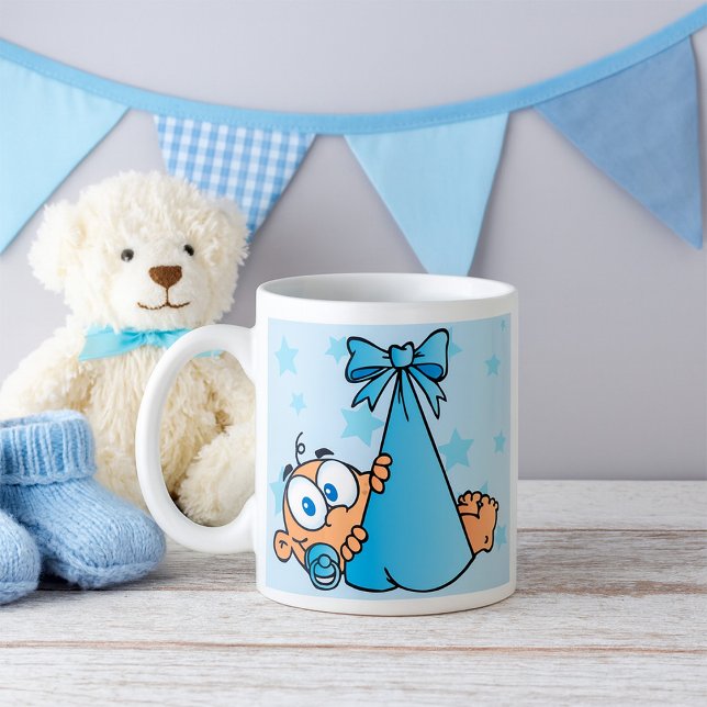 Mug Adorable Baby Boy avec Pacifier dans une fronde (Créateur téléchargé)