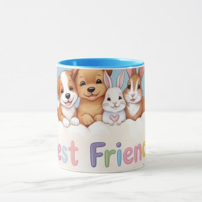 Mug Adorable Cat Best Friends Forever (Centre)