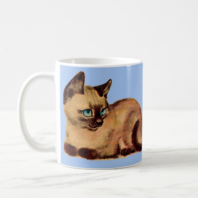 Mug adorable chaton siamois (Gauche)