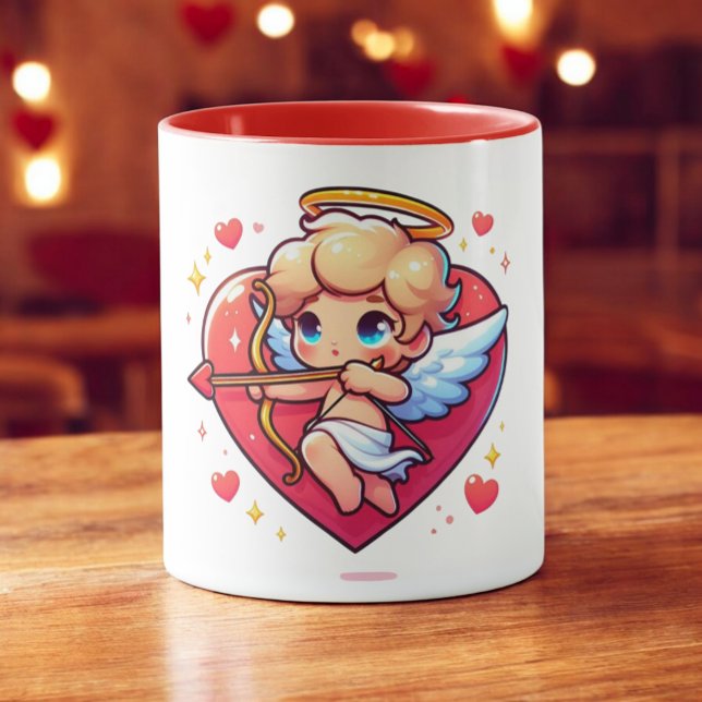 Mug Adorable Cherub Cupid's Romantic Aim  (Créateur téléchargé)