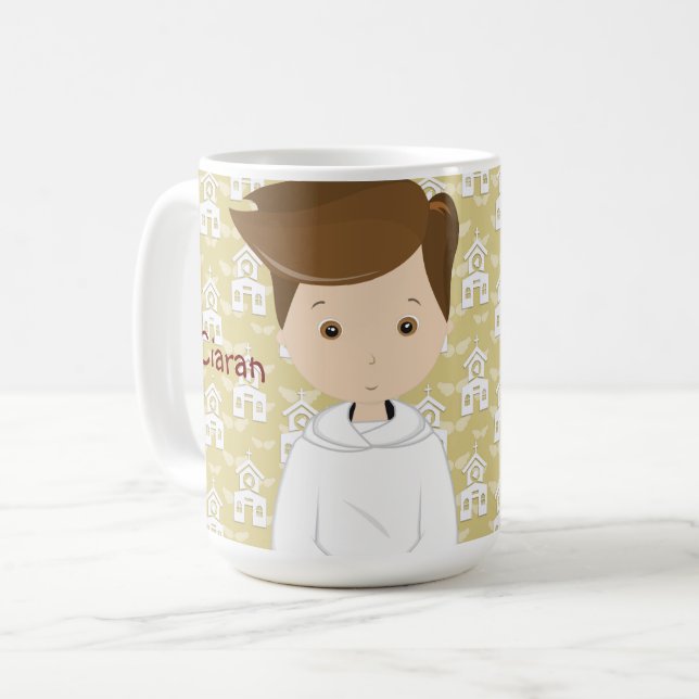 Mug Adorable Confirmation jour brun poil muscade (Devant gauche)
