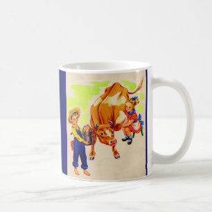 Mug adorable enfant avec adorable vache