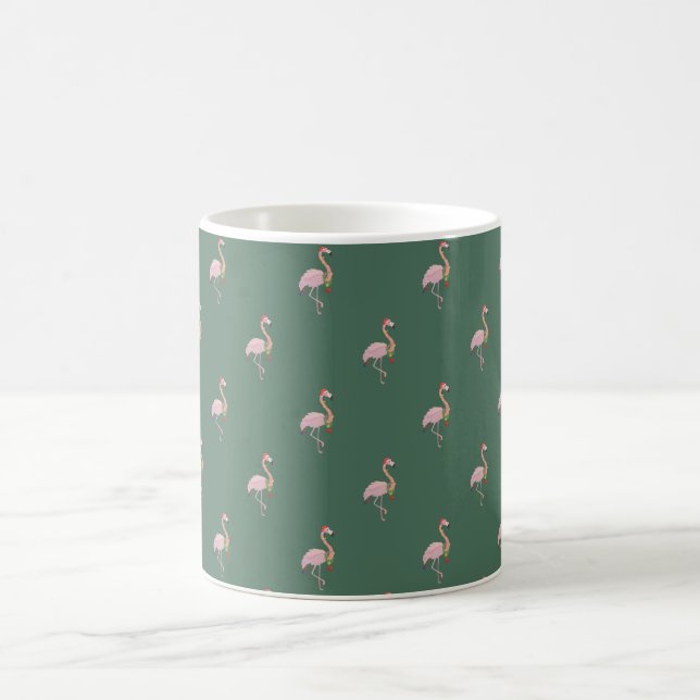 Mug Adorable Flamant rose rose avec chapeau de Père No (Centre)