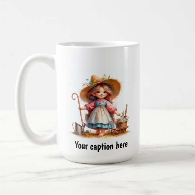 Mug Adorable jeune Munchkin en vêtements Vintages (Gauche)