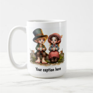 Mug Adorable jeune Munchkins en vêtements Vintages