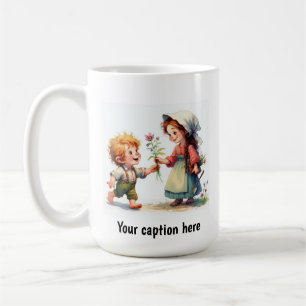 Mug Adorable jeunes Munchkins en Vintage Vêtements caf