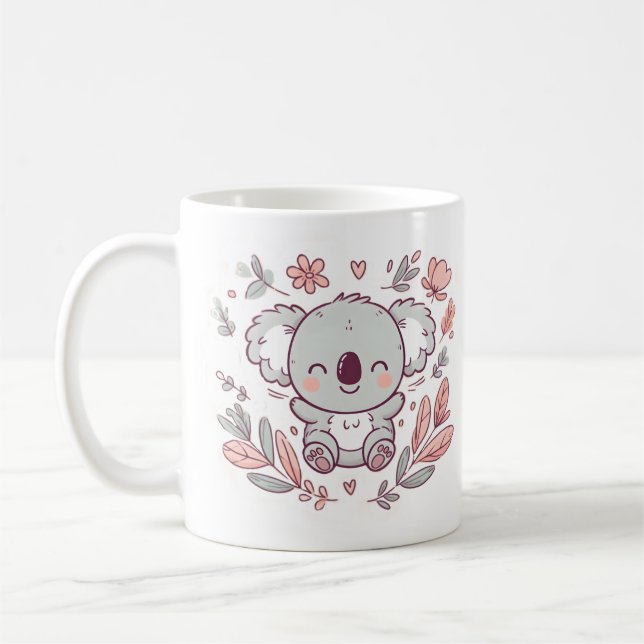 Mug Adorable Koala avec charme Whimsical (Gauche)