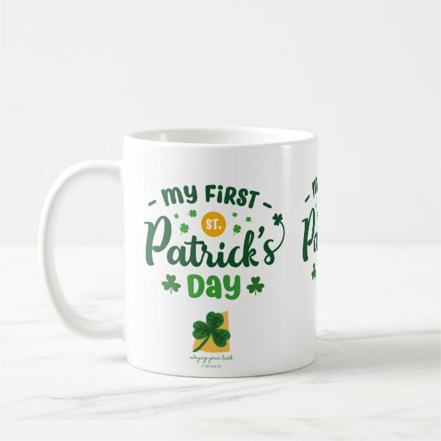 Mug Adorable Mon Premier St Patrick's Day Classique (Gauche)
