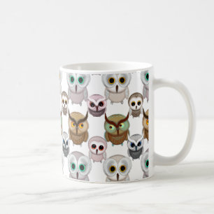 Mug Adorable Motif de Chouettes illustrées