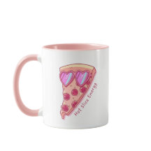 Mug Adorable pour Amoureux de Pizza avec Lunettes