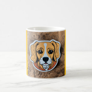 Mug "Adorable pup perché sur une coupe"