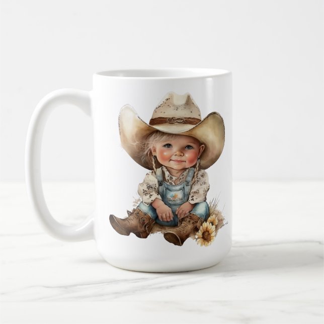 MUG ADORABLE SOURIRE PETITE COWGIRL (Gauche)