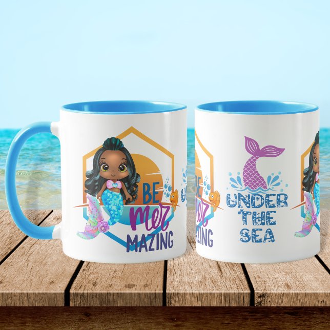 Mug Adorable sous la mer Soyez plus fabuleux sirène (Créateur téléchargé)