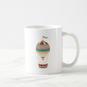 Mug Adorable Steampunk Hot Air Balloon avec drapeau
