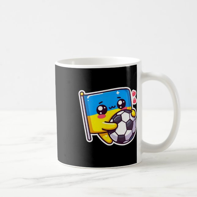 Mug Adorable ukrainien Bynner Fan Drapeau ukrainien Mi (Droite)