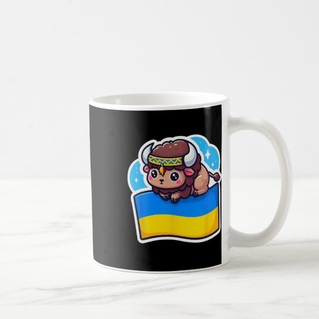 Mug Adorable ukrainien Bynner Fan Drapeau ukrainien Mi (Droite)