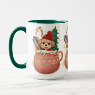 Mug Adorables Noël jolie chienne