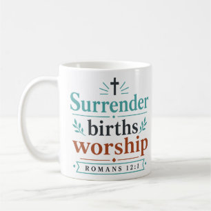 Mug Adoration de Naissance de Surrender Encouragement