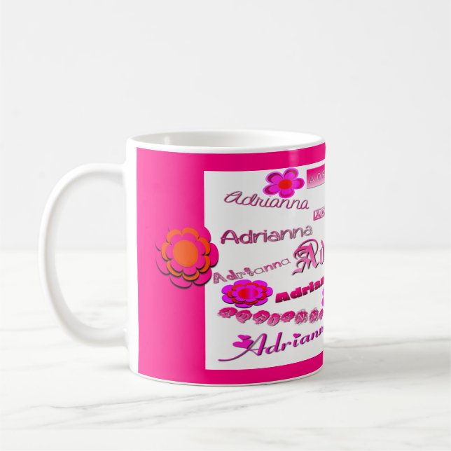 Mug Adrianna Floral Pop Art (Gauche)