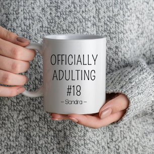 Mug Adulte officielle 18e fête d'anniversaire filles g
