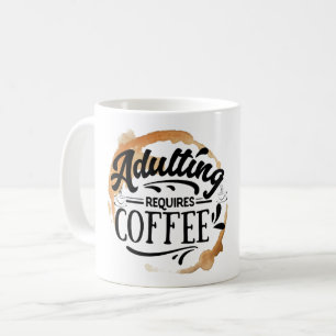 MUG ADULTE REQUIERT CAFÉ - L'AMOUR DU CAFÉ