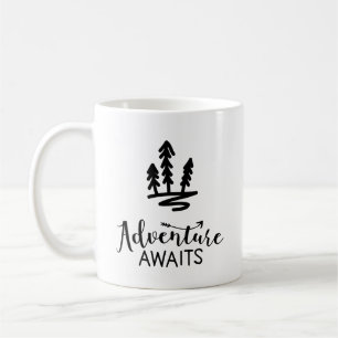 Mug Adventure Await Camping Forest