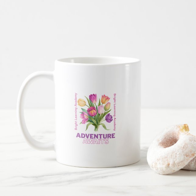 Mug Adventure Await School Spirit Enseignant (Avec donut)