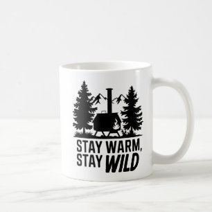 Mug Adventure Camping Wood Stove Cabine Art