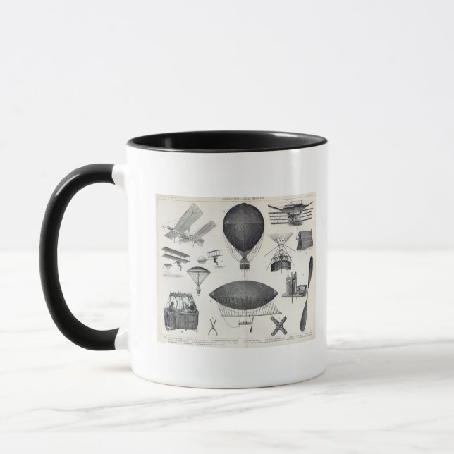 Mug Aéronautique - machines aériennes (Gauche)